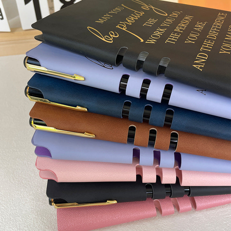 Wholesale A6 notebook with leather cover,  small notebook