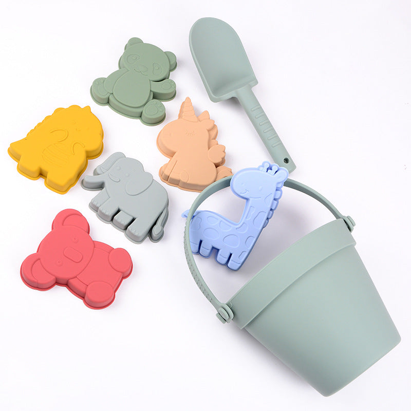 Wholesale Seaside Beach Silicone Toy Parent-child Interactive Sand Digging Shovel Play Water Tool
