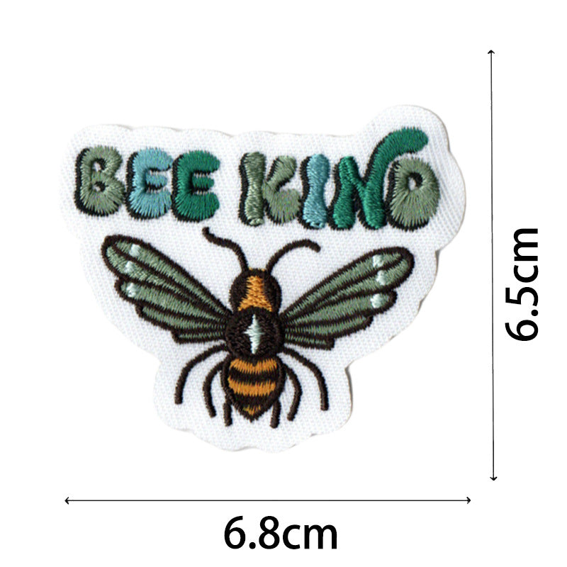 Wholesale Bohemian embroidered fabric patch with positive energy quotes for bags  DIY Patches