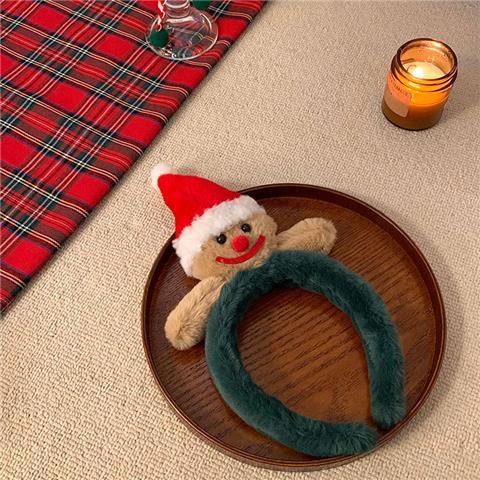 Wholesale Christmas Elk Plush Hair Hoops