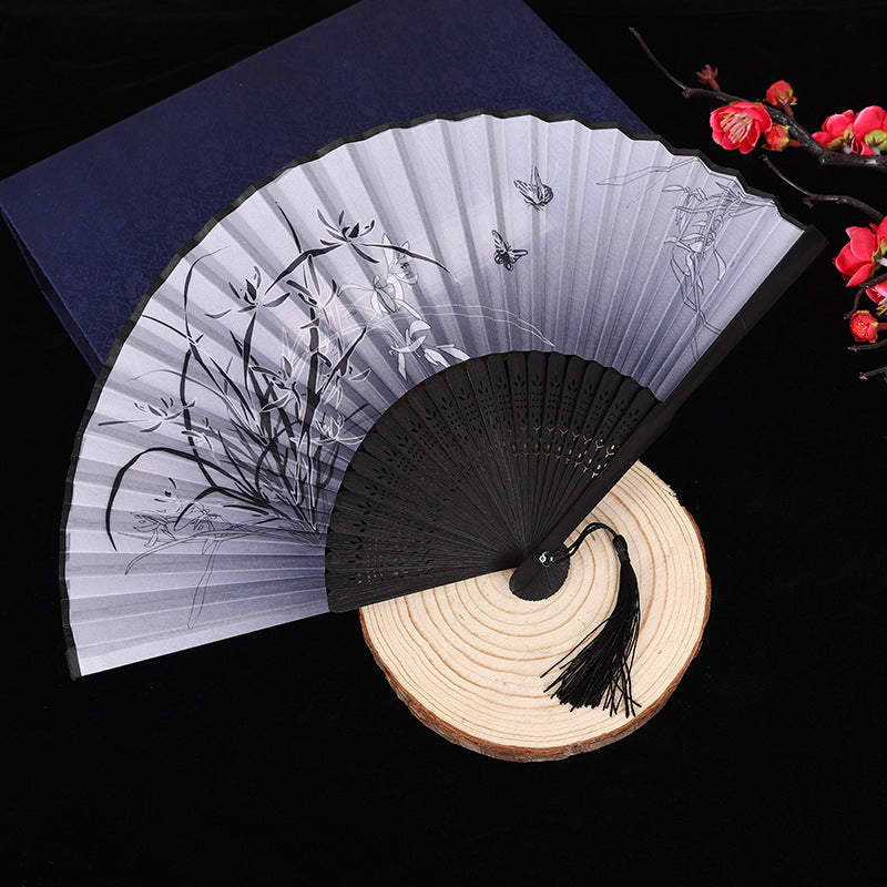 Wholesale Ancient Style Classical Cloth Folding Fan
