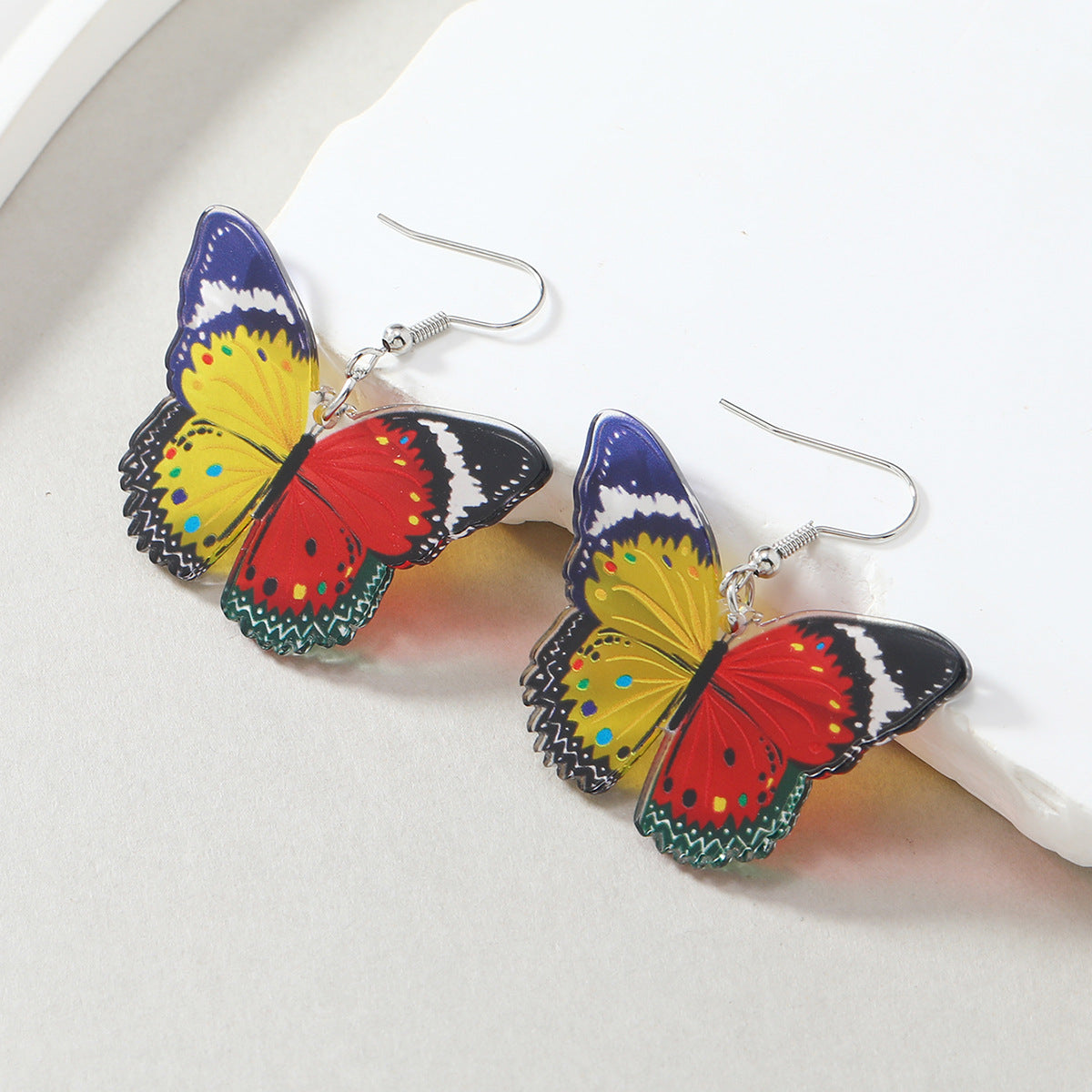 Wholesale New Butterfly Acrylic Earrings