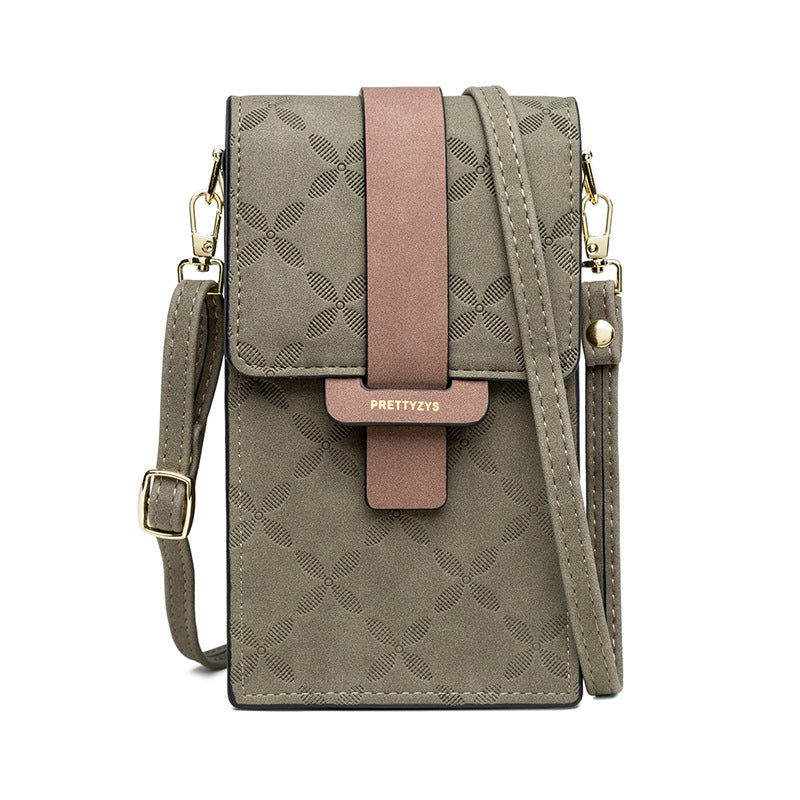 Wholesale Mini shoulder bag with vertical check buckle and detachable shoulder strap