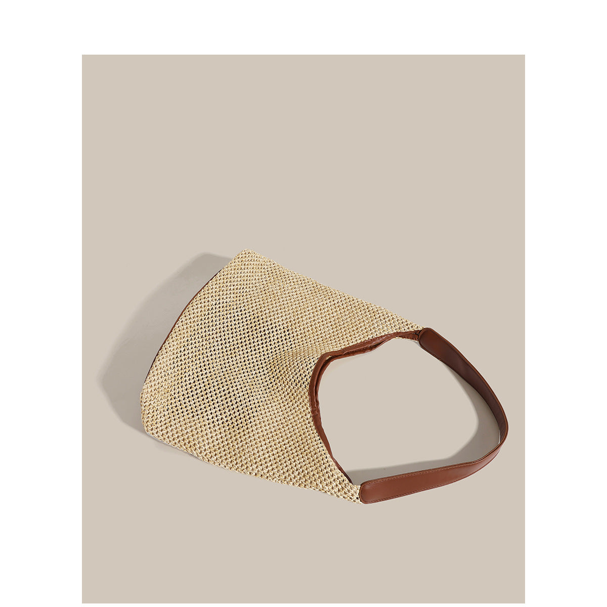 Wholesale Vintage Straw Tote Bag Single Shoulder Large Capacity Holiday Beach Bag