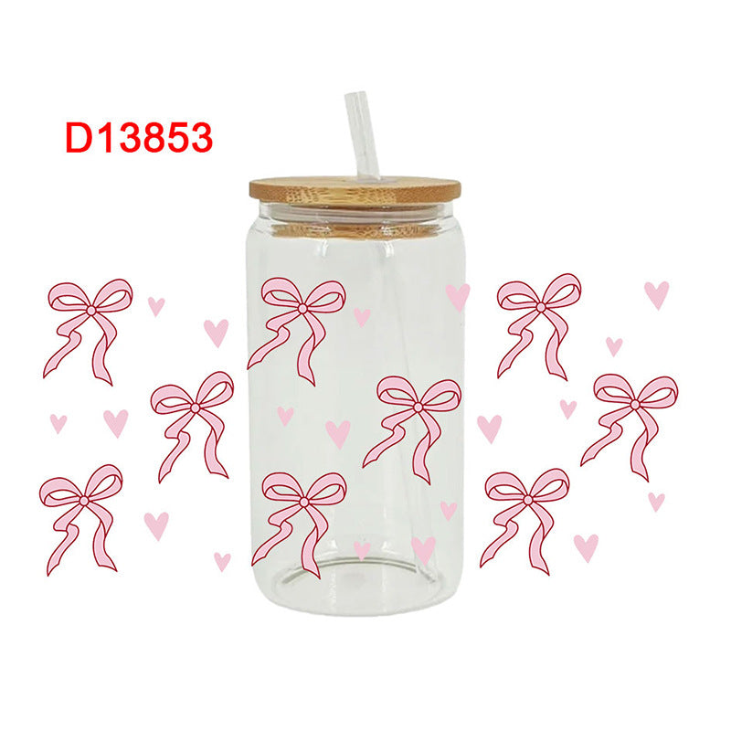 Wholesale UV Transfer Paste Glass Crystal Label Crystal Paste 16oz Glass Cup