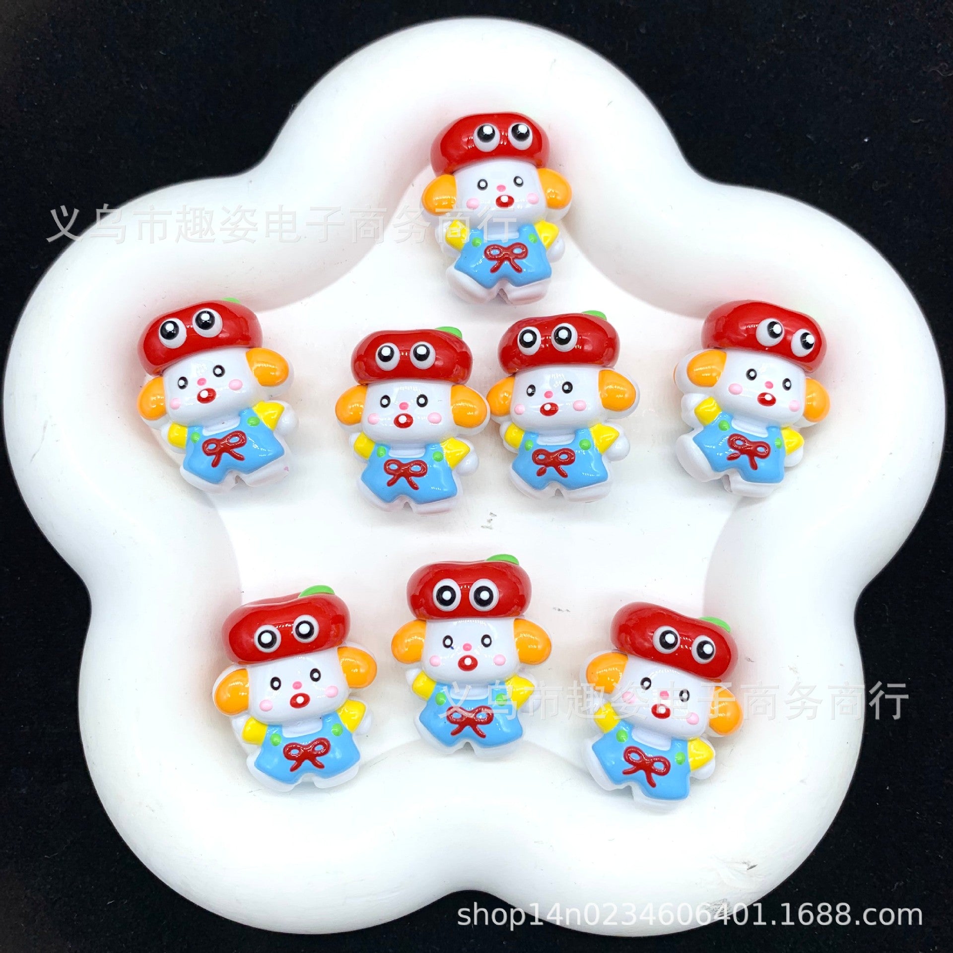 Wholesale 10pcs Cute cartoon dog Acrylic Beads