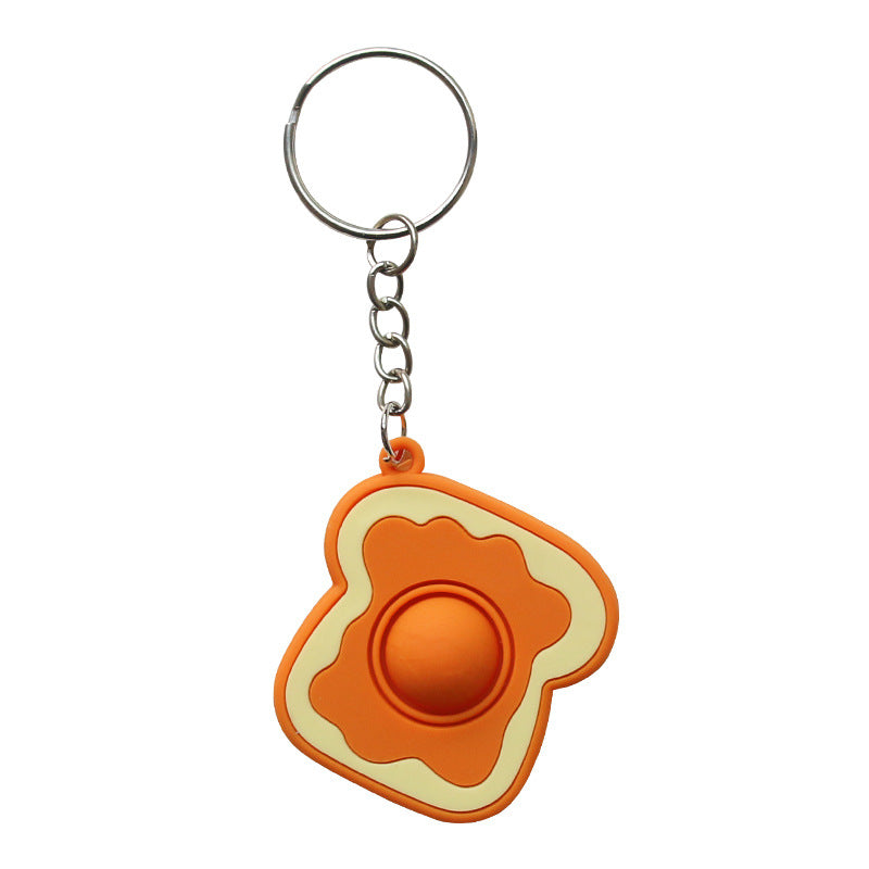 Wholesale PVC Unzip Donut Keychain