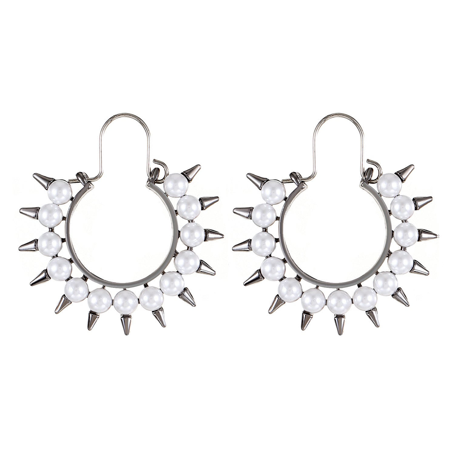 Wholesale Gothic Rivet Alloy Earrings