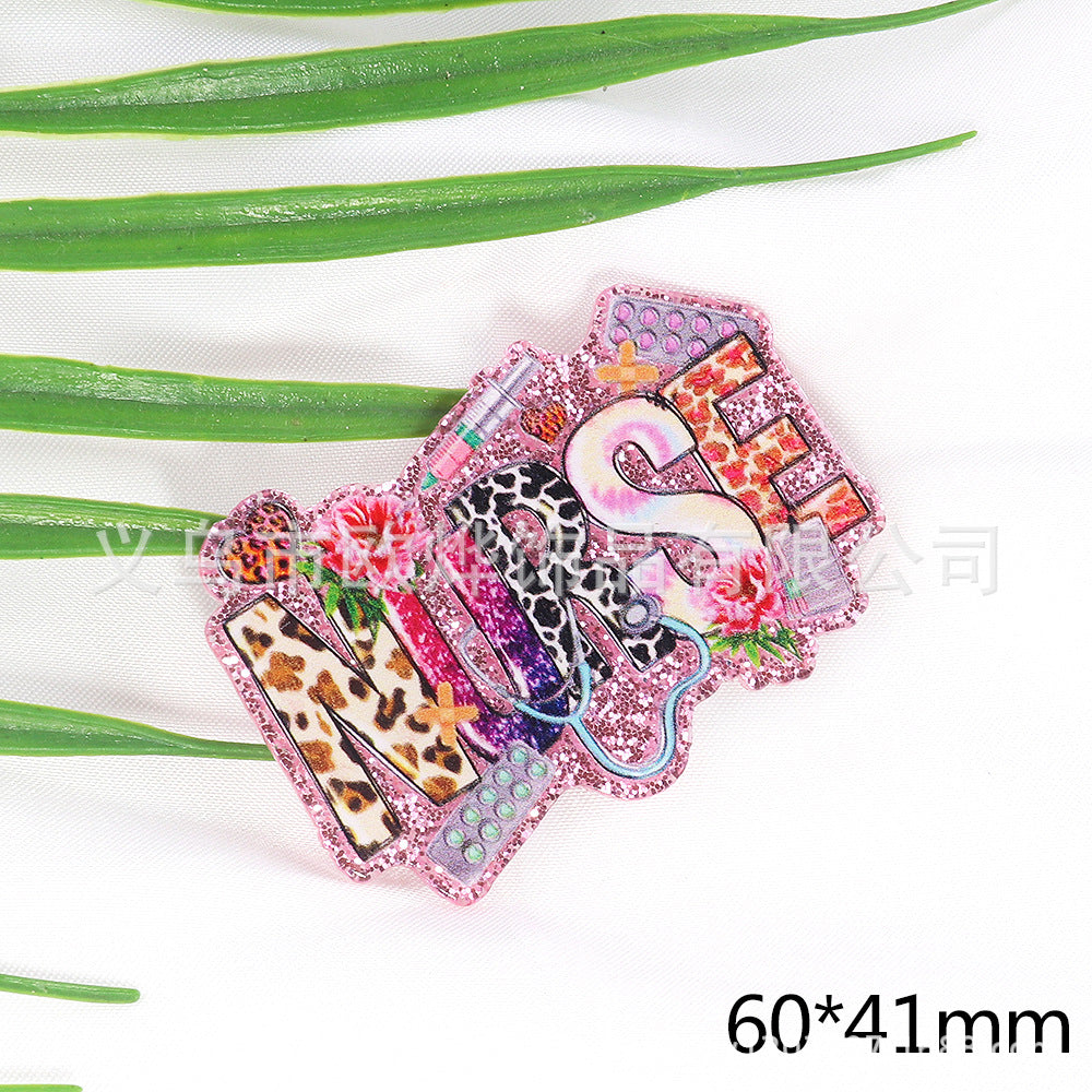 Wholesale 10pcs Pink Teacher Stationery Acrylics