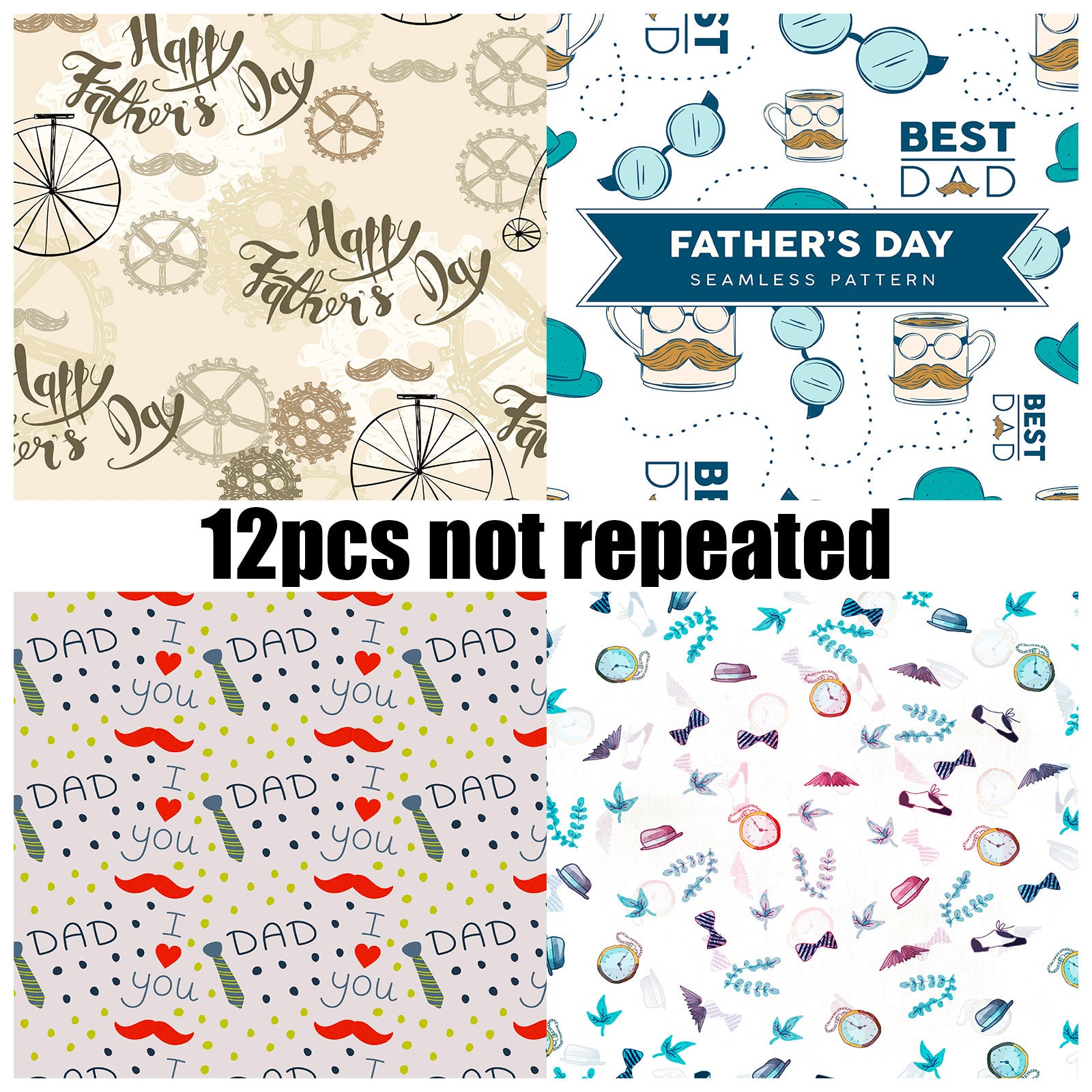 Wholesale of Father's Day Decorative Material Paper