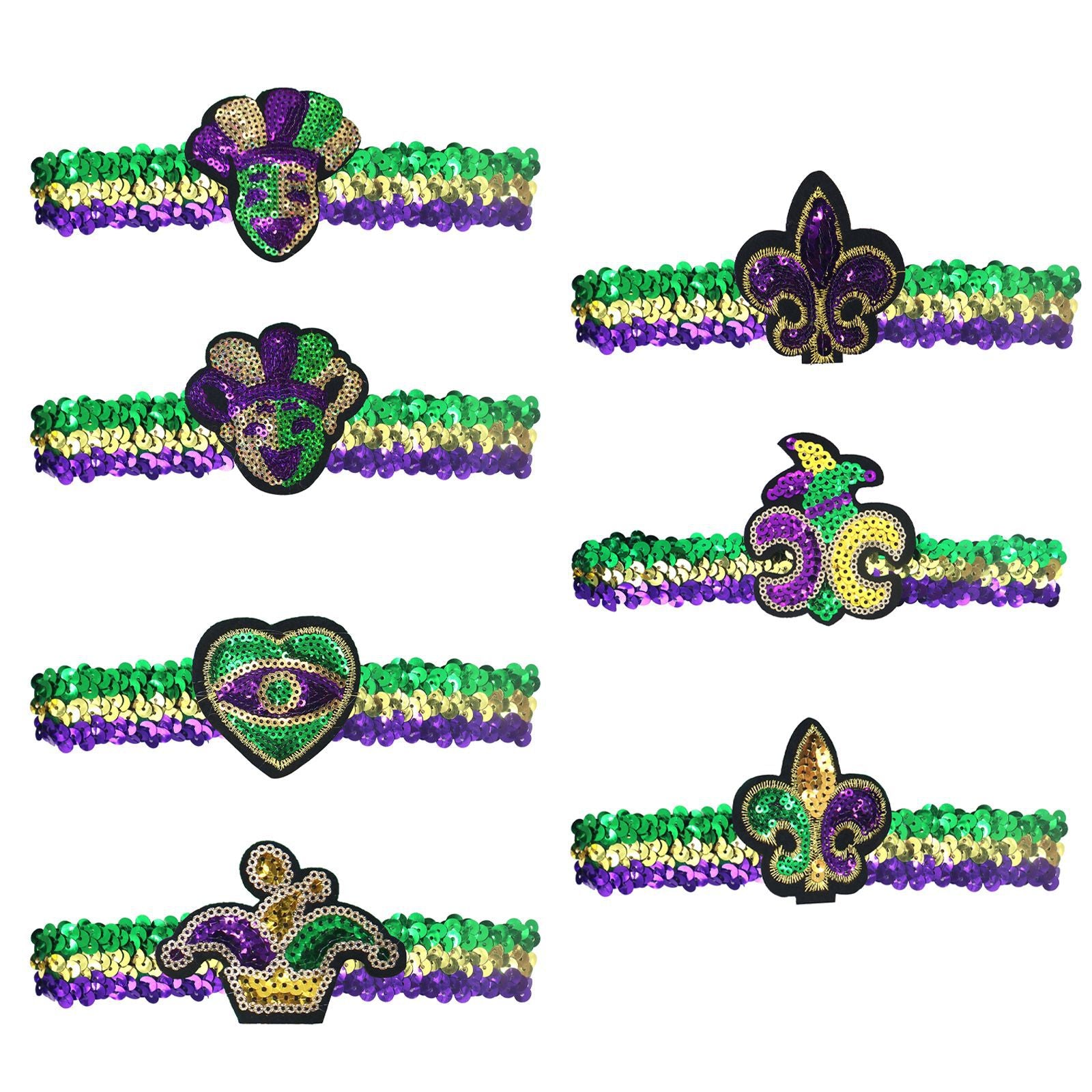 Wholesale Carnival Three Color Headband Mask Necklace Carnival Theme Carnival Prom Party