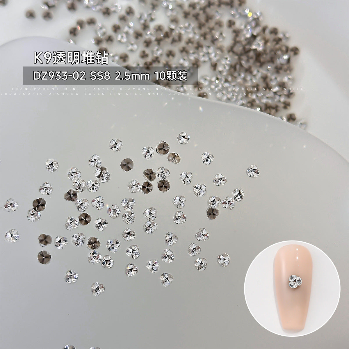 Wholesale  K9 mini pile drill flash art nail