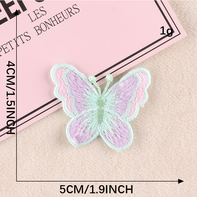 Wholesale Animal colored butterfly embroidery DIY Patches