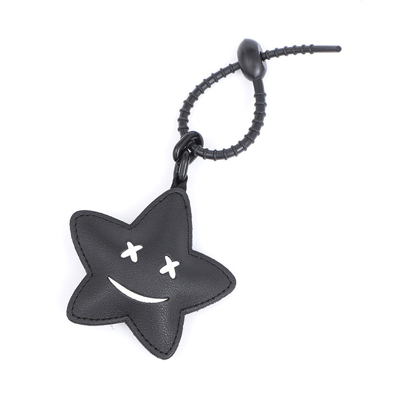 Wholesale Creative Cartoon Leather Pendants, Emoticons, Cat Keychains