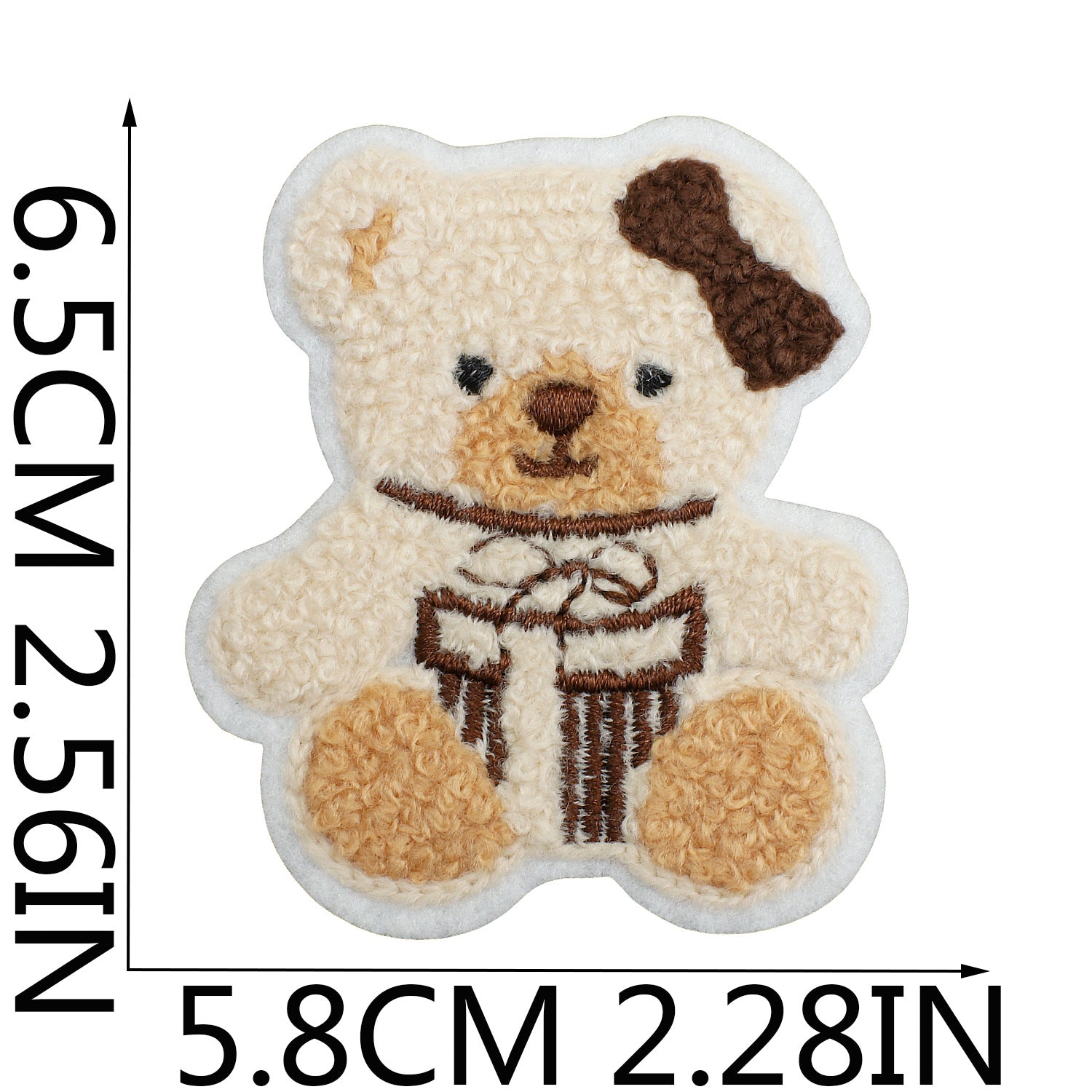 Wholesale Plush cartoon cute bear embroidery DIY Patches