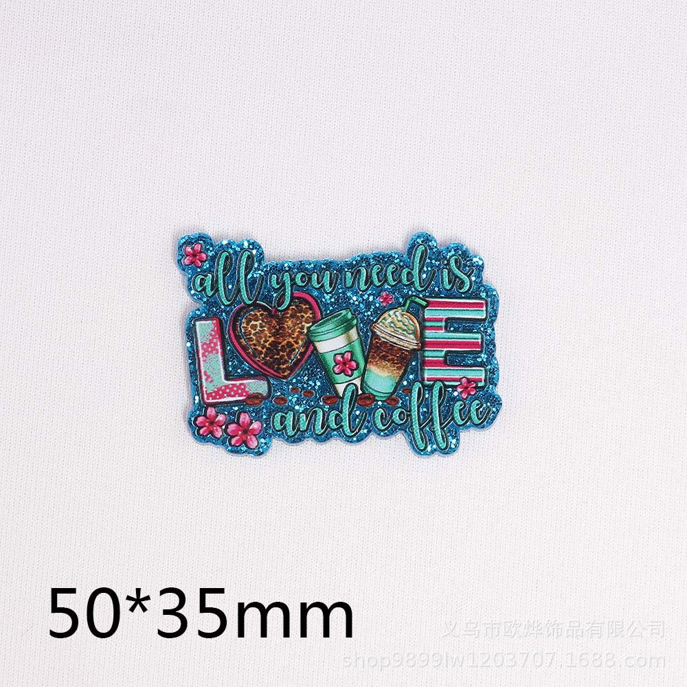 Wholesale 10pcs/pack  pink cross-border cartoon peach heart bag Acrylic Flatback