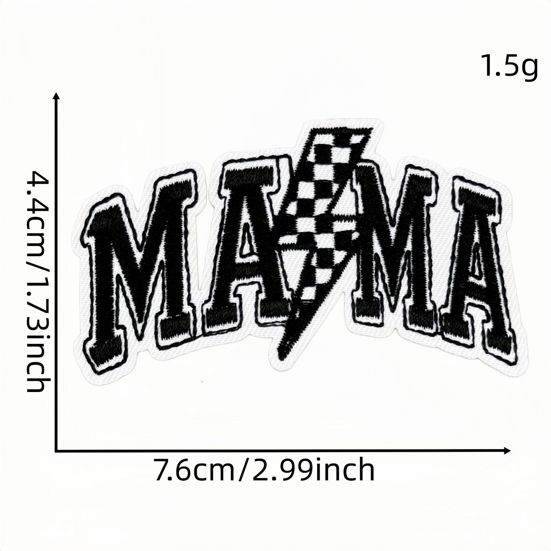 Wholesale 12 Pc Trendy Plaid Leopard Lightning Embroidered Iron On Patches For Hats DIY Decorative Accessory