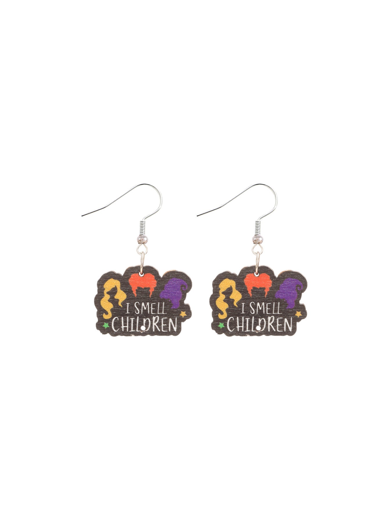 Wholesale Fashion Cat Letter Wood Earrings