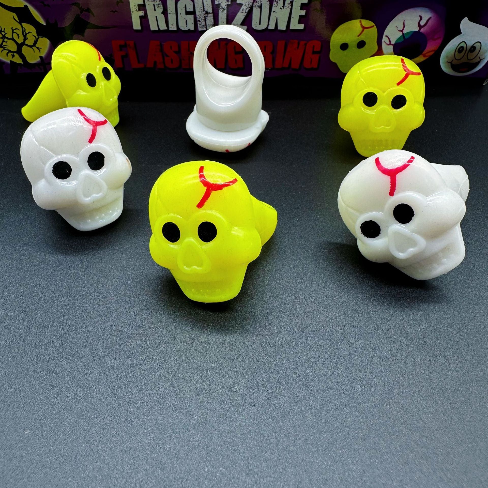 Wholesale Halloween Glowing Ghost Pumpkin Bat Ring