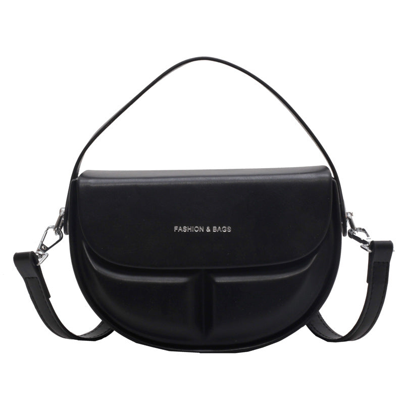 Wholesale PU Simple Single Shoulder Crossbody Saddle Bag