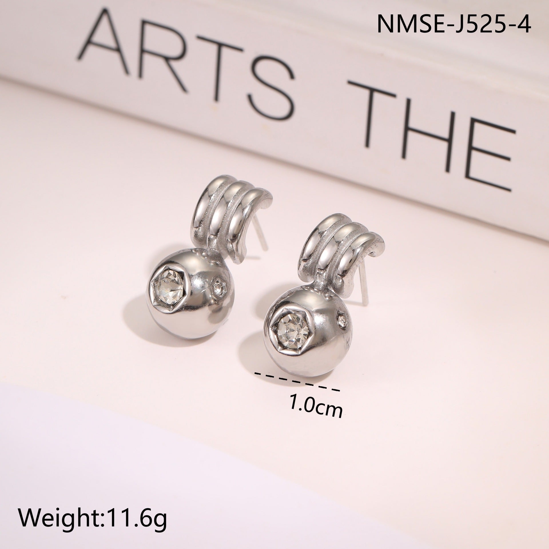 Wholesale Droplet shaped heart-shaped geometric shape Stainless Steel Earrings
