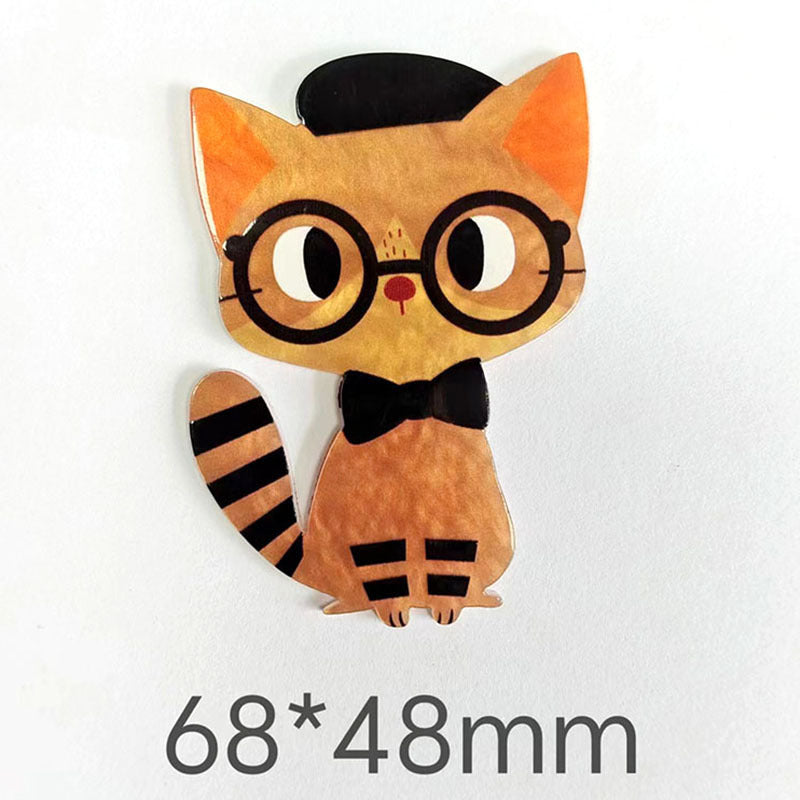 Wholesale 10pcs Cute and adorable cat Acrylic Flatback