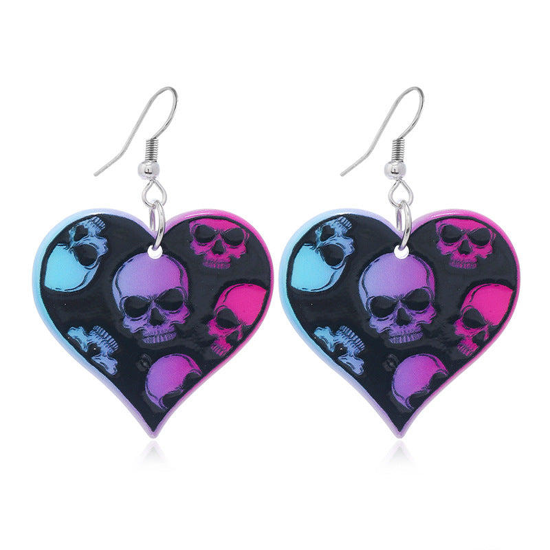 Wholesale Halloween Hand Bat Earrings