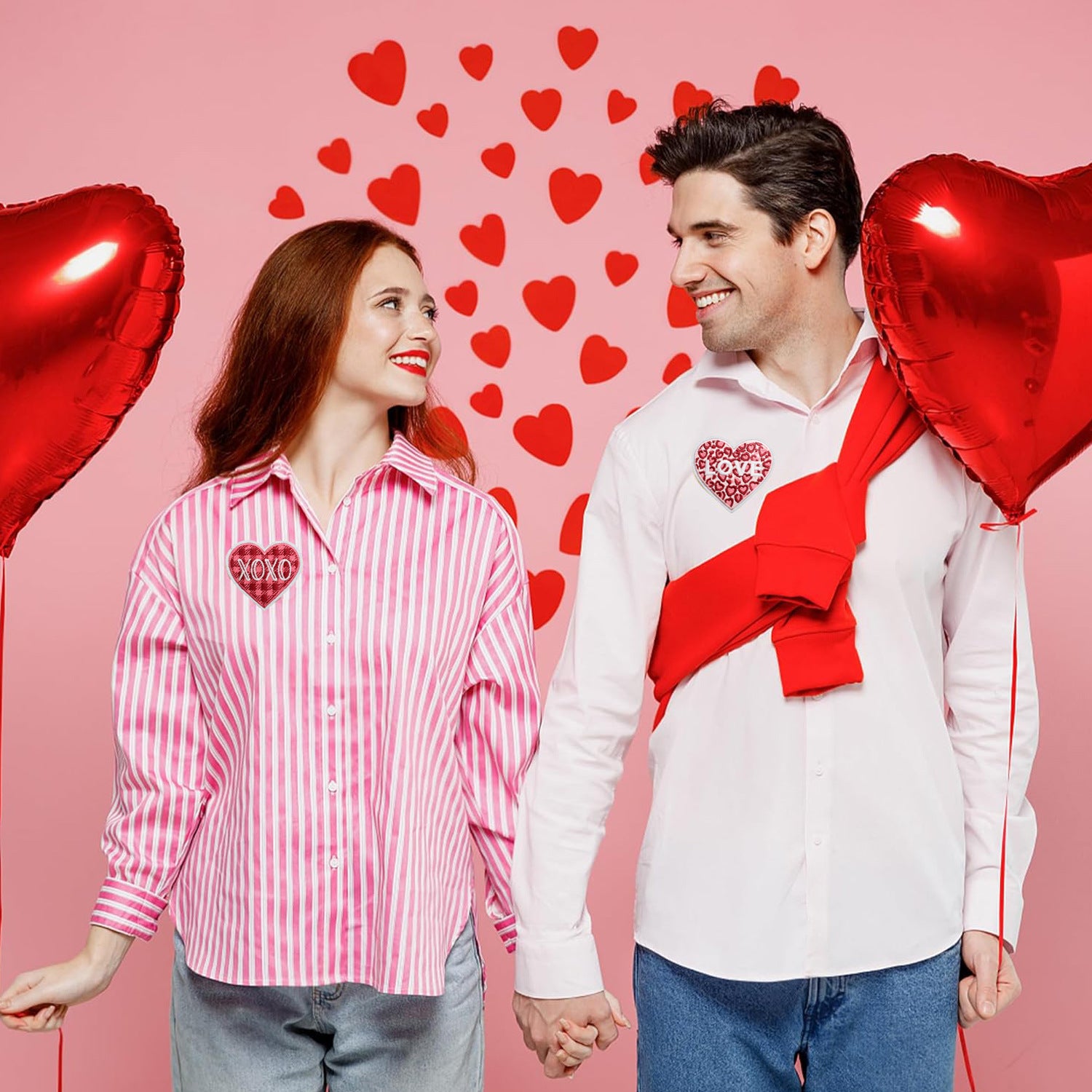 Wholesale Red Heart Embroidered Patch Sweet Love Design Clothing Decoration Valentine S Day Gift
