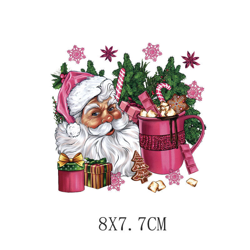 Wholesale Pink cartoon  heat transfer pattern  UV DTF Ready to Press Transfers Wraps