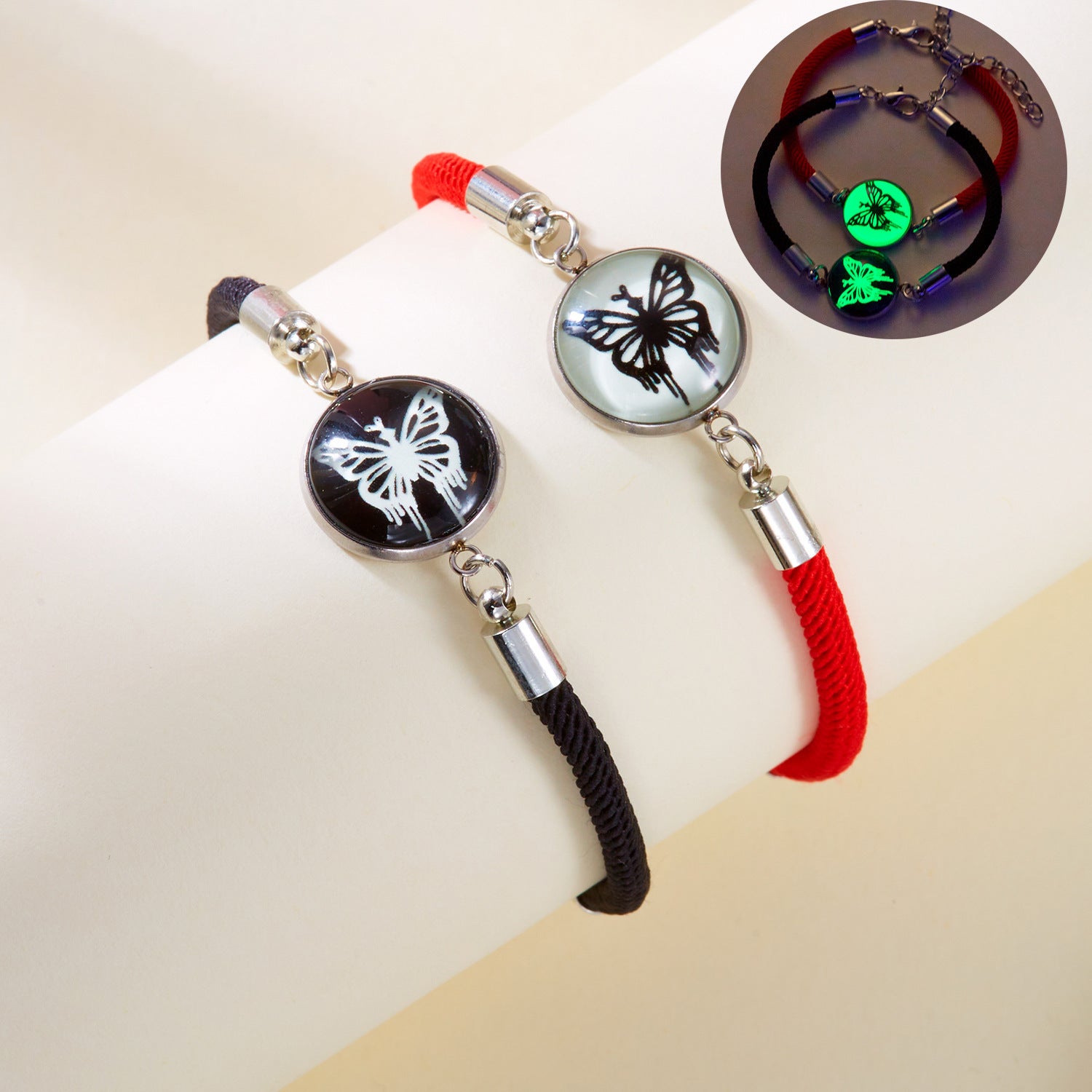 Wholesale Luminous Sun Moon Time Gemstone Couple Bracelet