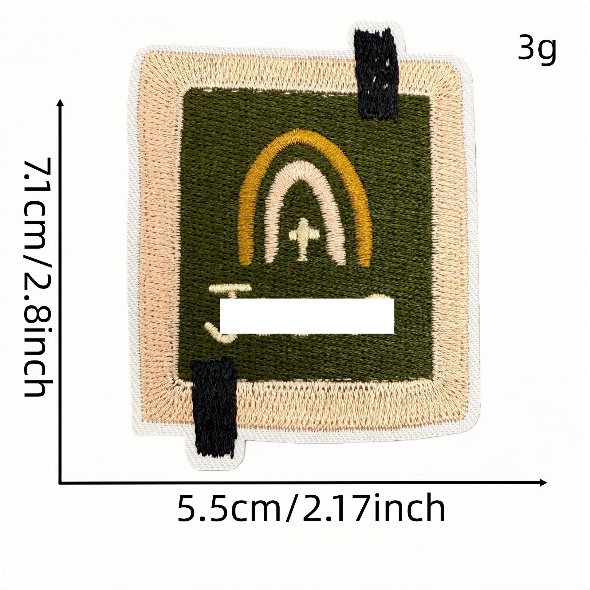 Wholesale Polyester Embroidered Patches Bohemian Cartoon English Iron On Badges For DIY Craft Supply