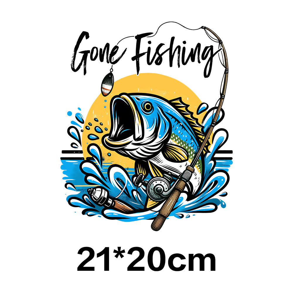 Wholesale Fishing UV DTF Ready to Press Transfers Wraps