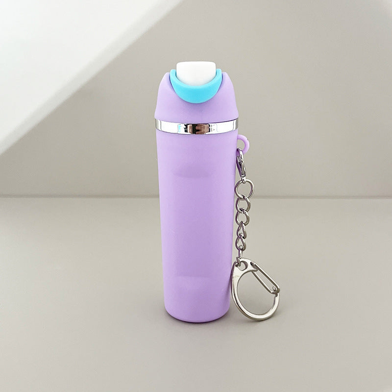 Wholesale 5pcs New Fruit Cup Keychain Backpack Pendant Lipstick