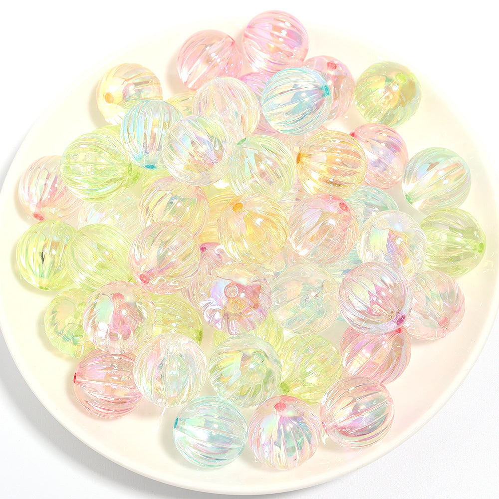 Wholesale 10pcs DIY Color Plated Round Beads