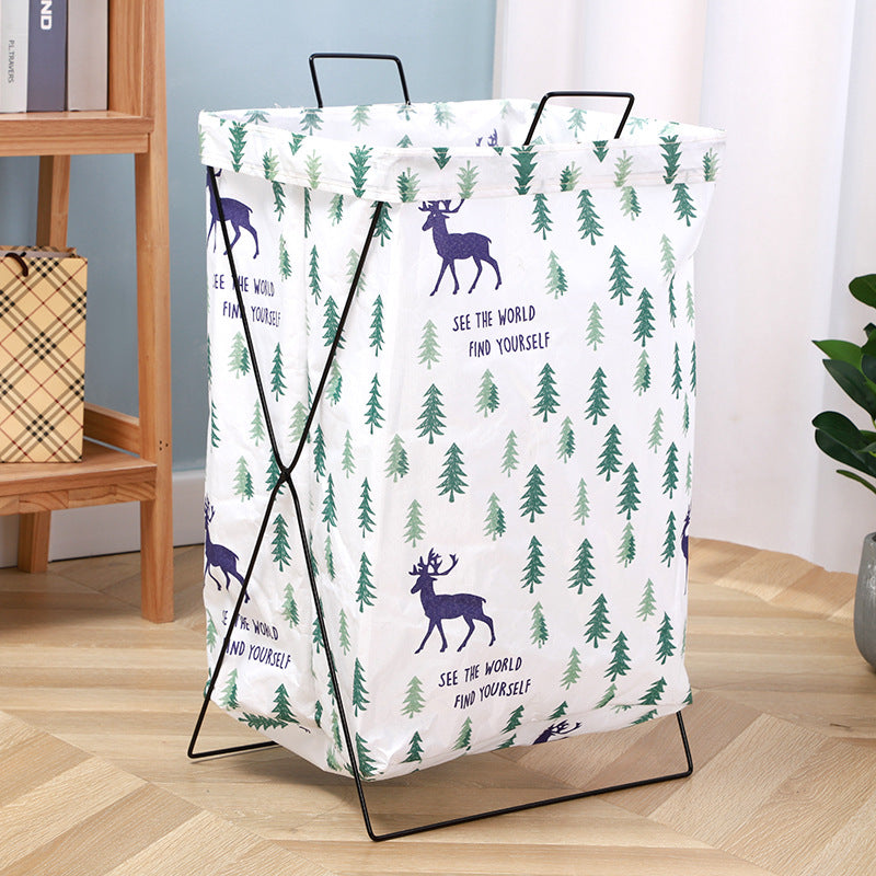 Wholesale Cotton and Linen Thickened Foldable Storage Basket