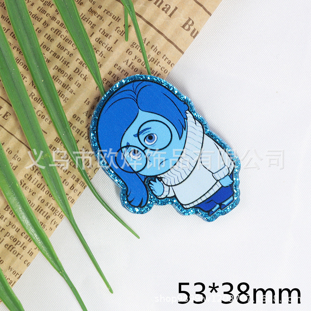 Wholesale 10pcs/pack  Pink and blue double-mirror skull organ  Acrylic Flatback OLY Exclusive