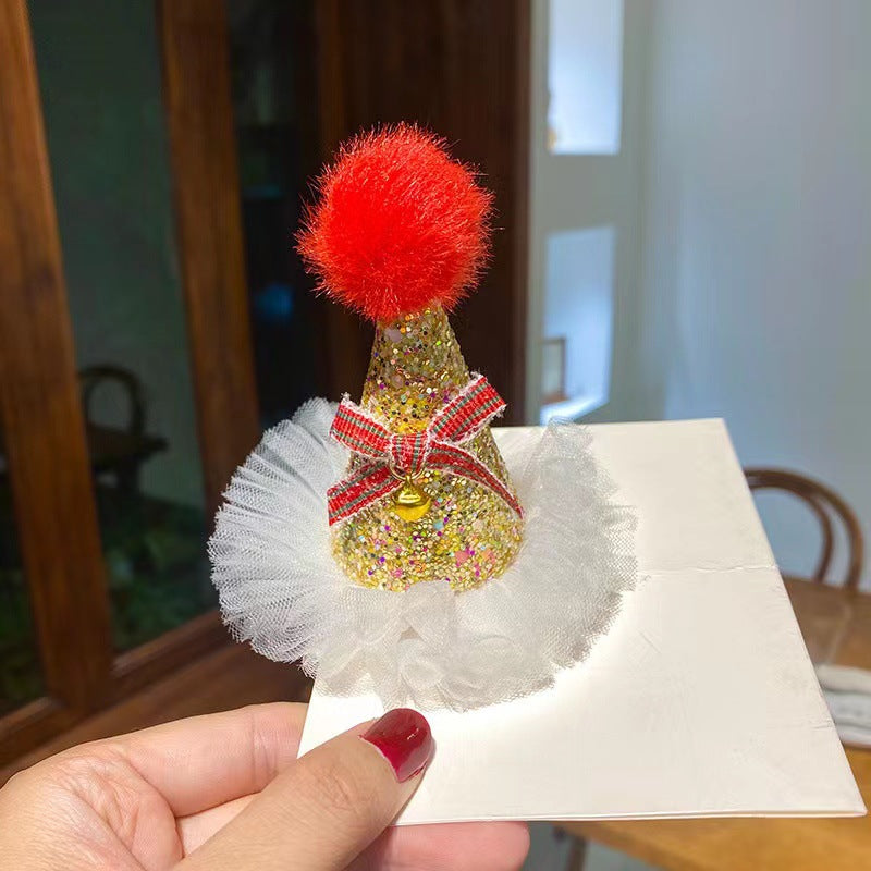 Wholesale Hairpin F Ball Hair Accessories Sequins Gauze Skirt Hairpin Party Decoration Headwear Cute Headwear