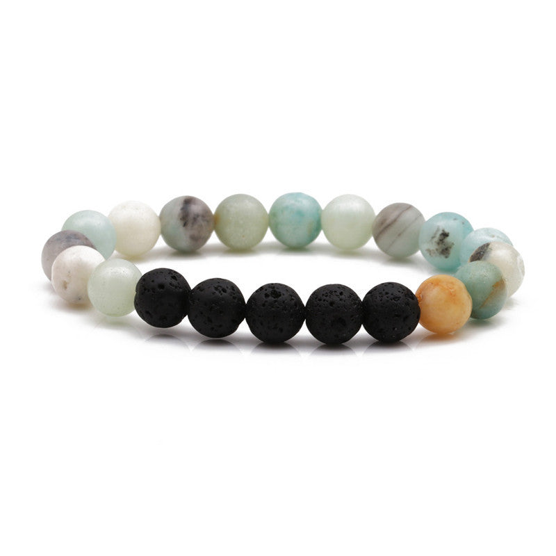 Wholesale Stretch Volcanic Stone Natural Stone Beaded Bracelet