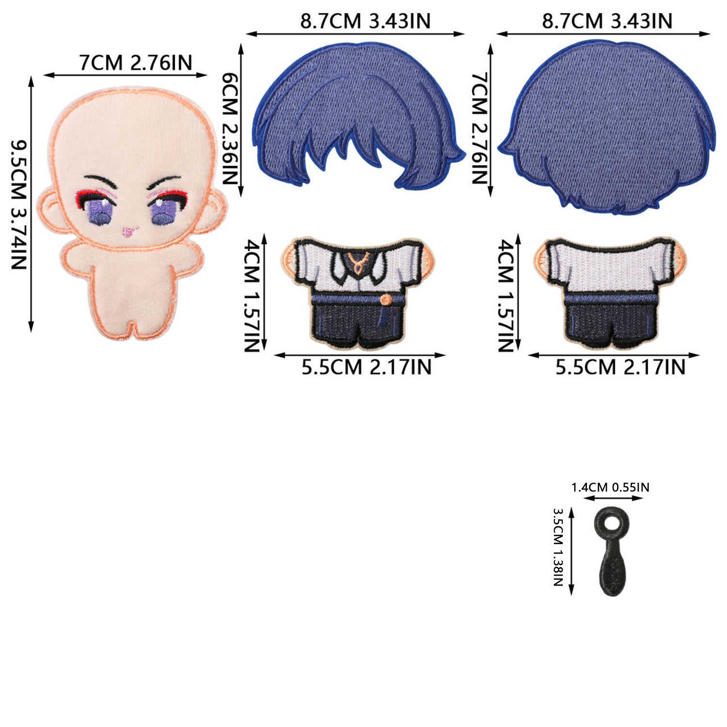 Wholesale Cute Anime Embroidery Patches DIY Sew On Cloth Patches For Clothing And Bags Fashion Accessory Gift For Crafting Resale