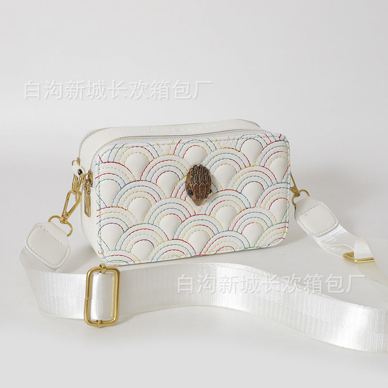 Wholesale Eagle Head Versatile Wide Shoulder Strap One Shoulder Crossbody PU Bag