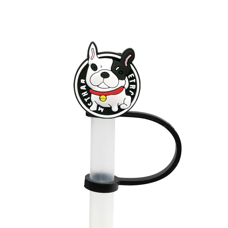Wholesale 20PCS PVC Cute Animal Straw Tube Cap