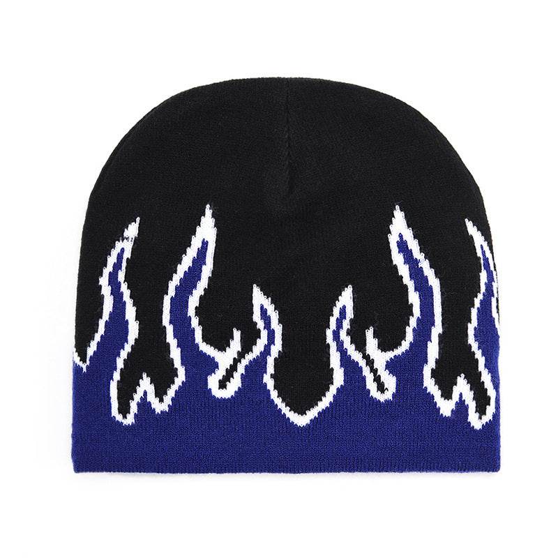 Wholesale Winter Flame Pattern Wool Knitted Hat
