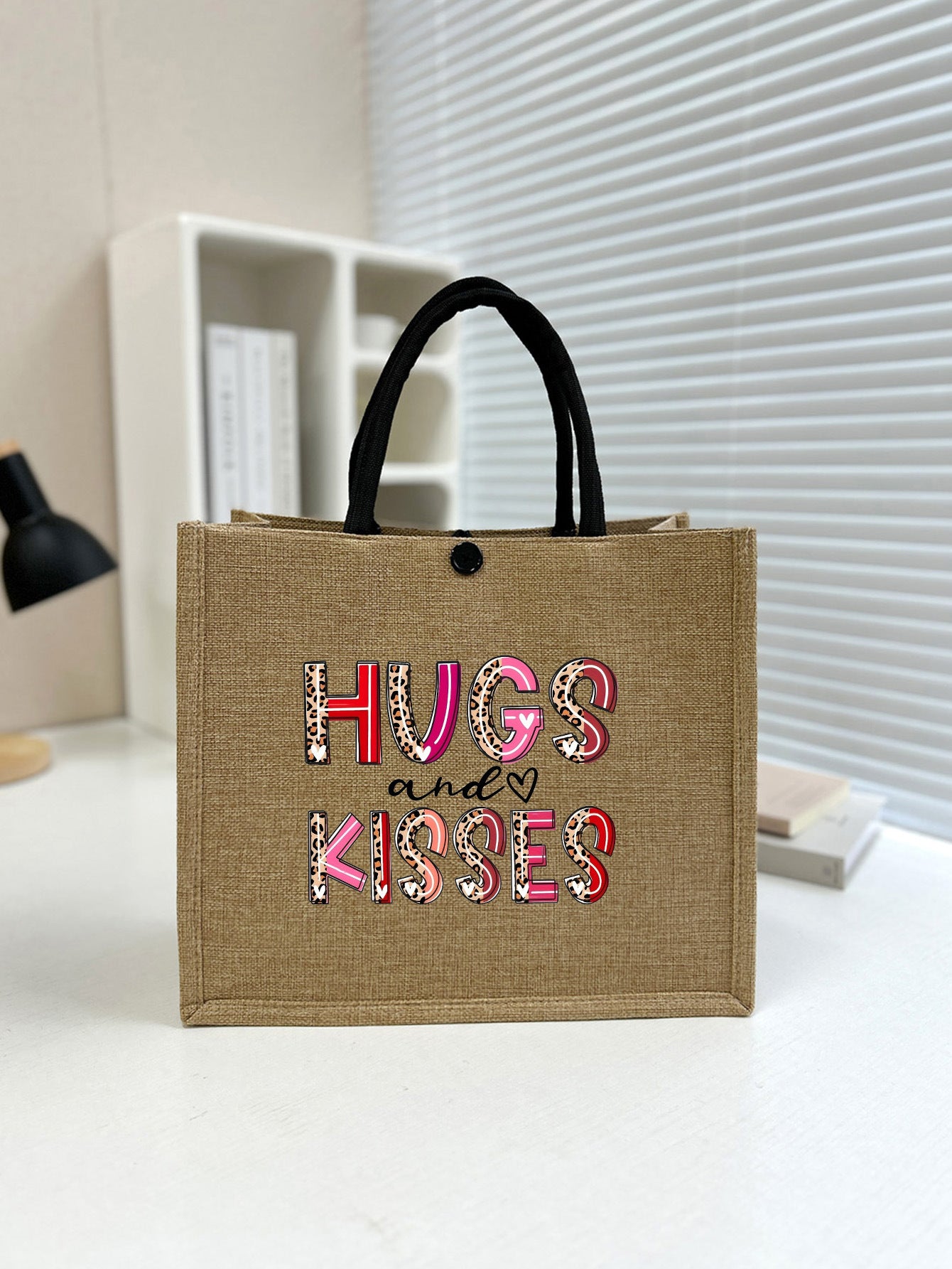 Wholesale Hot Valentine's Day Linen Tote Bag 2025 New Casual Eco-friendly Shopping Bag Large Capacity Handbag