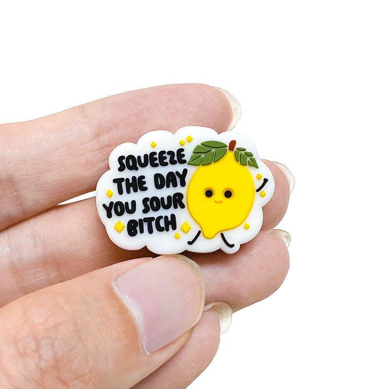 Wholesale 10pcs/pack Cartoon lemon beads