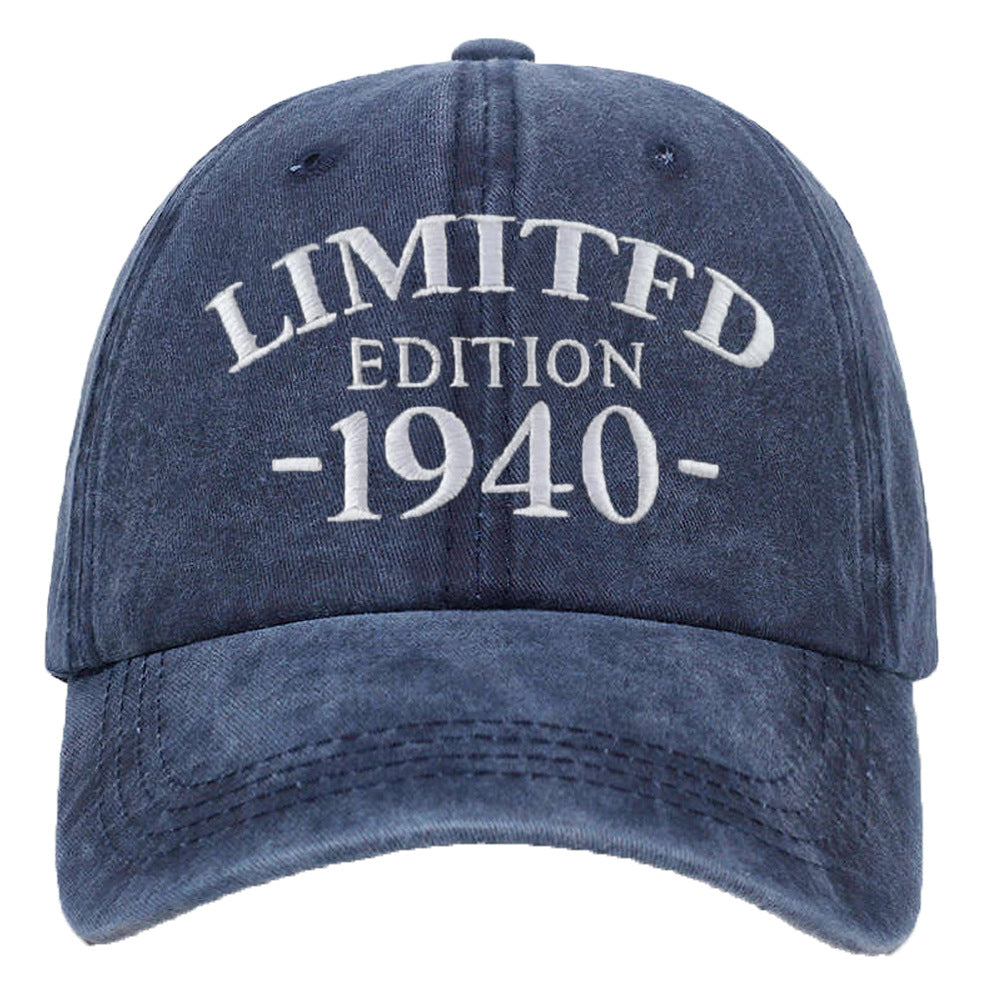 Wholesale 1940-1949 Embroidered Adjustable Washed Cotton Baseball Cap