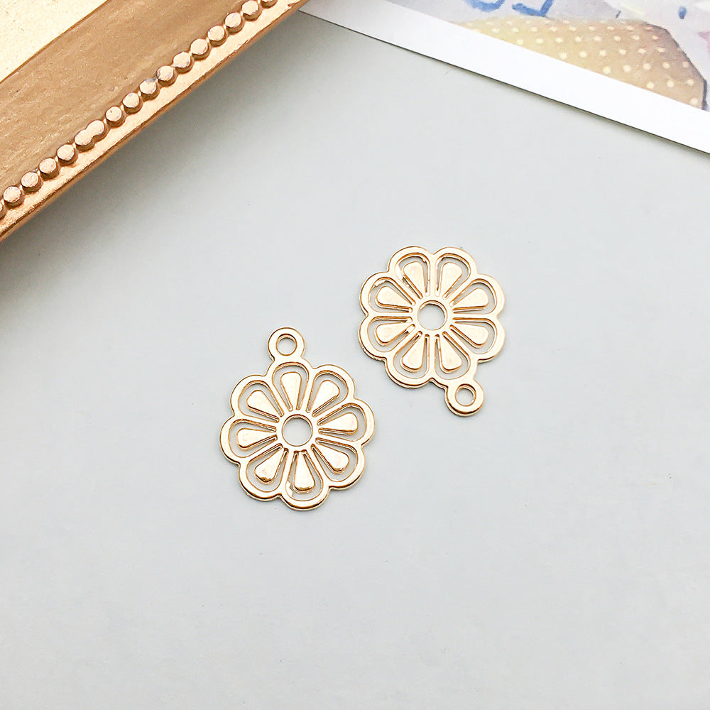 Wholesale 1 KC Gold Alloy Simulation Heart Letter Series DIY Pendant