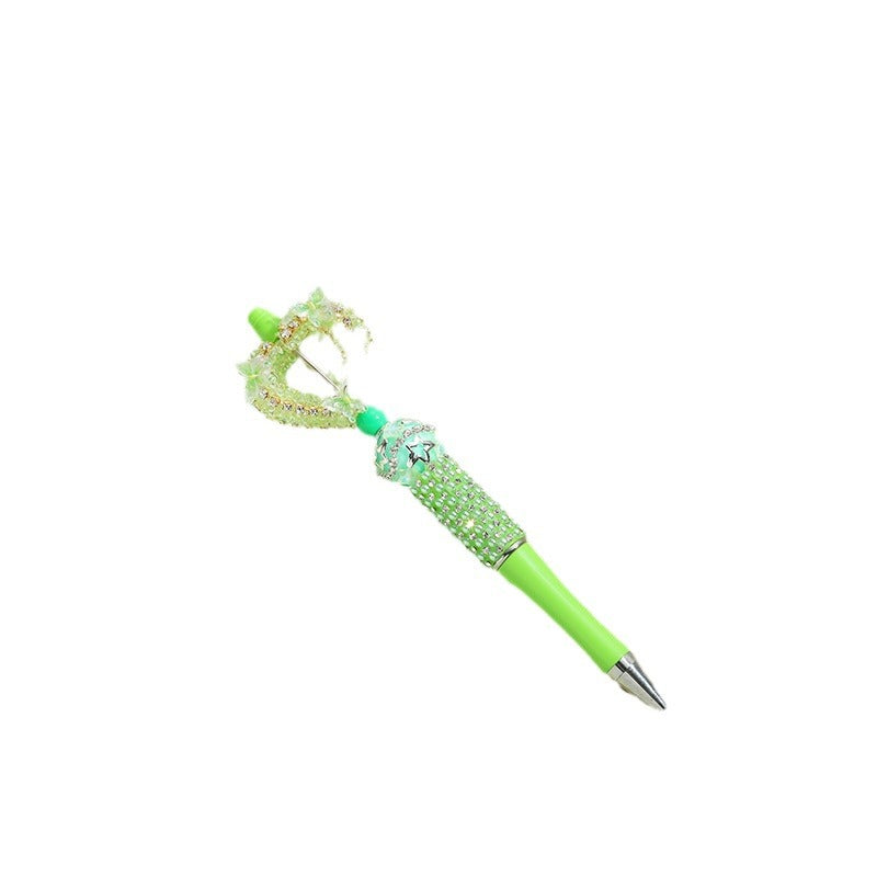 Wholesale Beaded Pens Colorful Handmade Beaded Twisting Rhinestone Love Pen