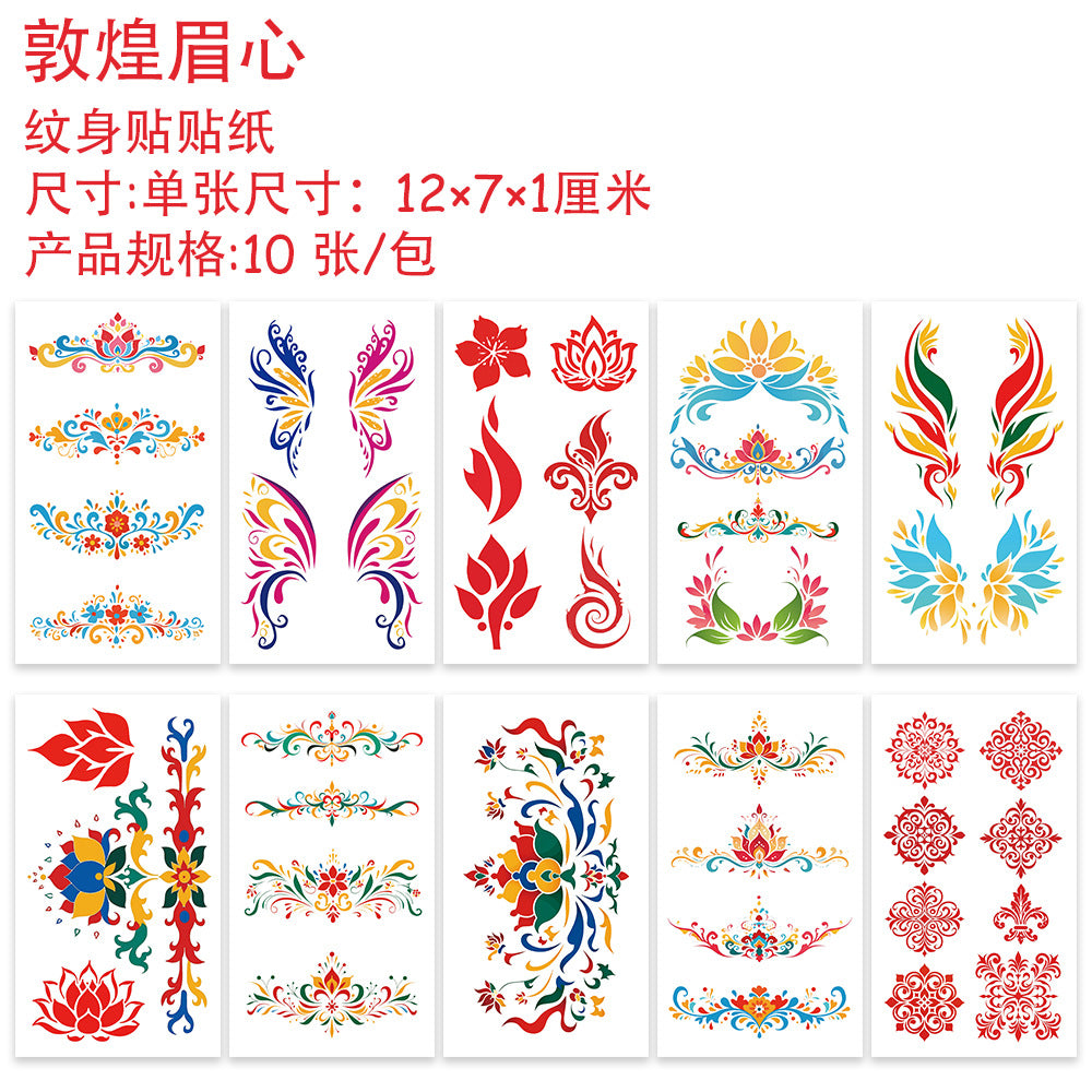 Wholesale 10 pcs/ pack  stickers holiday party party face stickers arm stickers