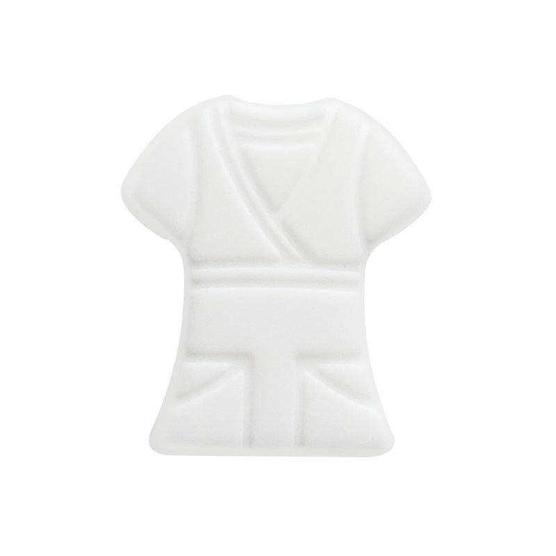 Al por mayor 10 piezas/paquete de 20 × 25 mm de ropa de enfermera de enfermería de bricolaje de silicona