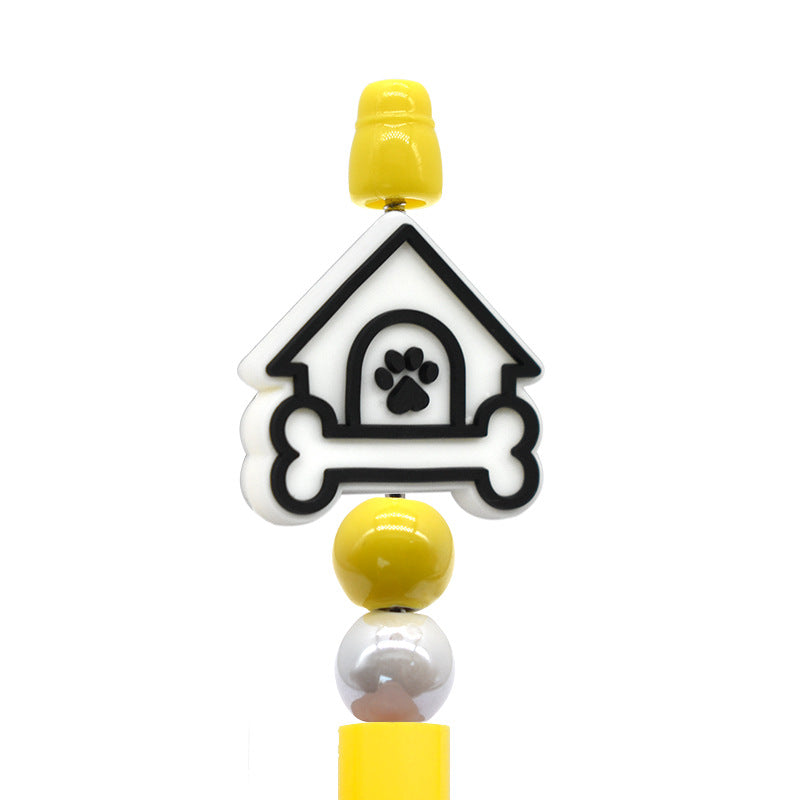 Wholesale Random 100pcs/pack Cartoon Dog Footprint Beads  Focal Beads